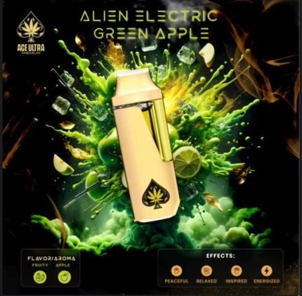 ACE ALIEN ELECTRIC GREEN APPLE - Ace Ultra Premium