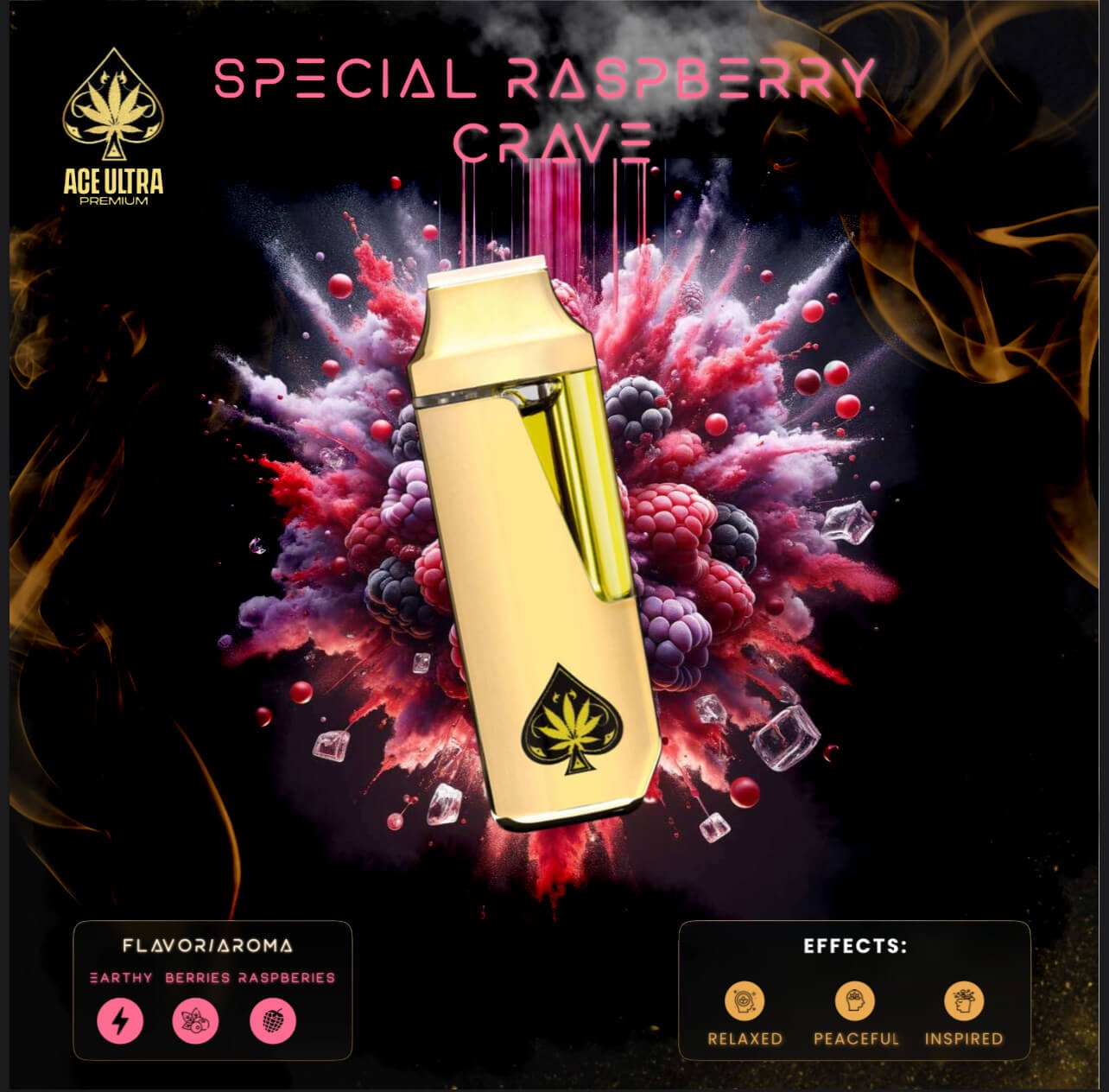 ACE SPECIAL RASPBERRY CRAVE - Ace Ultra Premium ACE SPECIAL RASPBERRY CRAVE - Ace Ultra Premium