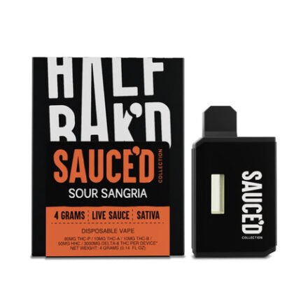 Half Bakd Live Resin THC Sauced Vaporizer - 4000mg