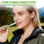 Herbal Diffuser Pen, Lung Cleanse Diffuser with Mullein, Thyme & Mint for Better Breathing, All Natural Swap - 600 Uses, 1 Diffuser, 1 Pack