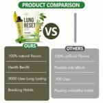 Lung Detox Rechargeable Mullein Diffuser Pen | Natural Mullein Leaf | Lung Health & Detox | Herbal Mullein Diffuser Pen 3000 Uses