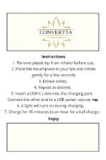 Lung Detox Rechargeable Mullein Diffuser Pen | Natural Mullein Leaf | Lung Health & Detox | Herbal Mullein Diffuser Pen 3000 Uses